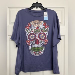 Jerry Leigh Hasta Siempre Día de los Muertos Women’s T-shirt